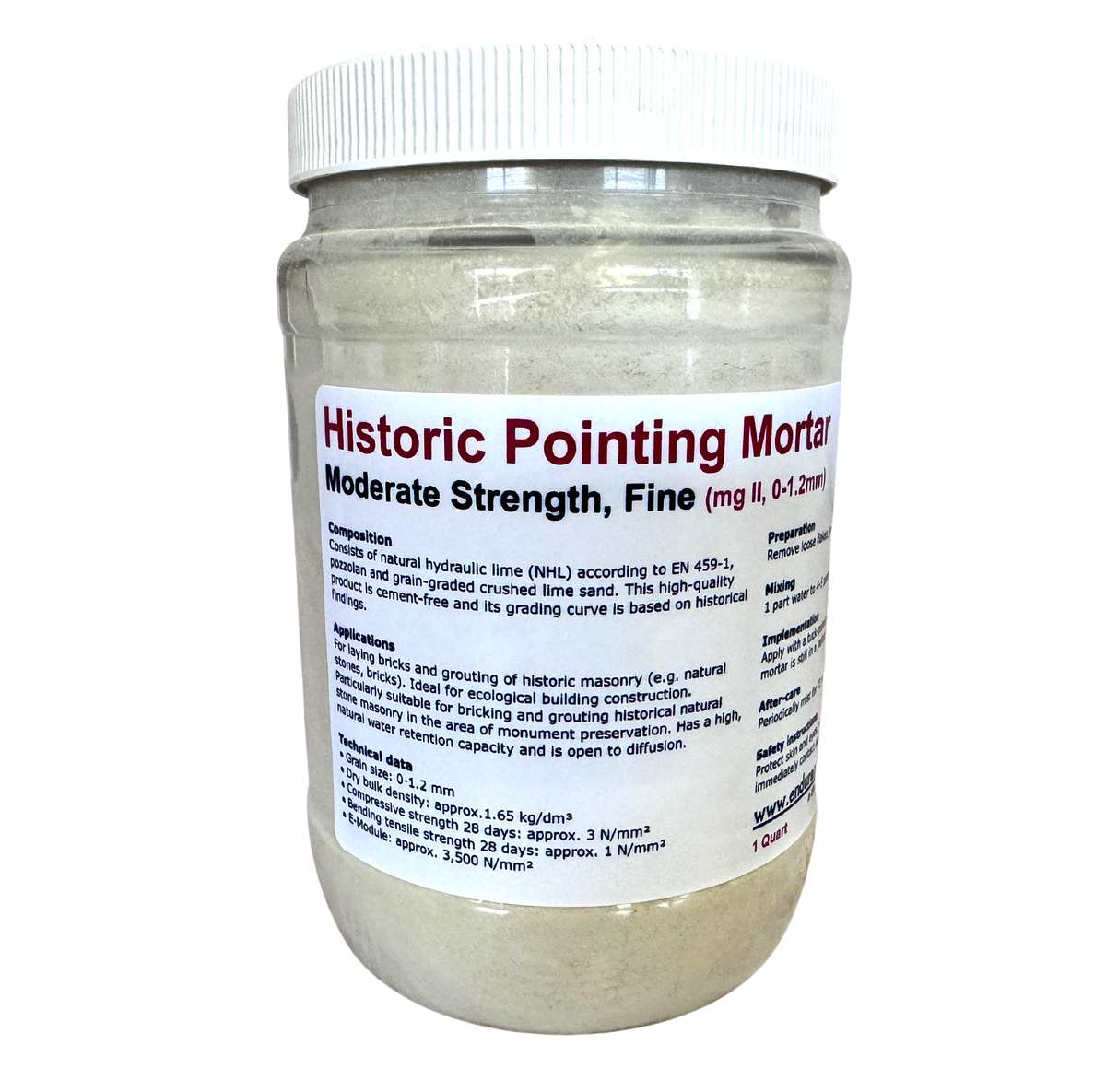 Historic Pointing Mortar - Moderate Strength, Fine-Otterbein-Atlas Preservation