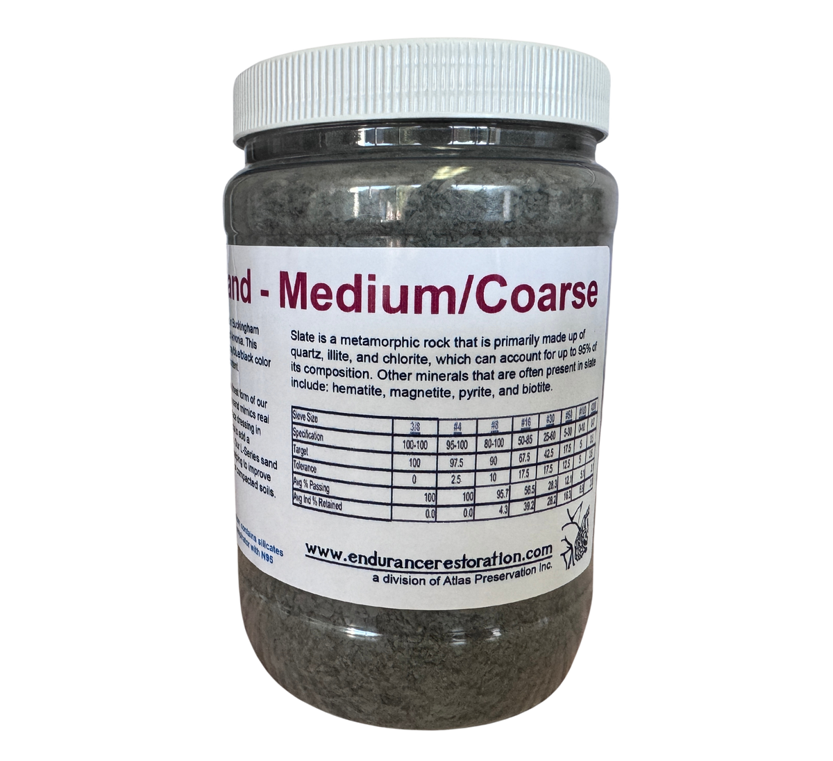 Slate Sand - Medium/Coarse-Endurance Restoration Products-Atlas Preservation