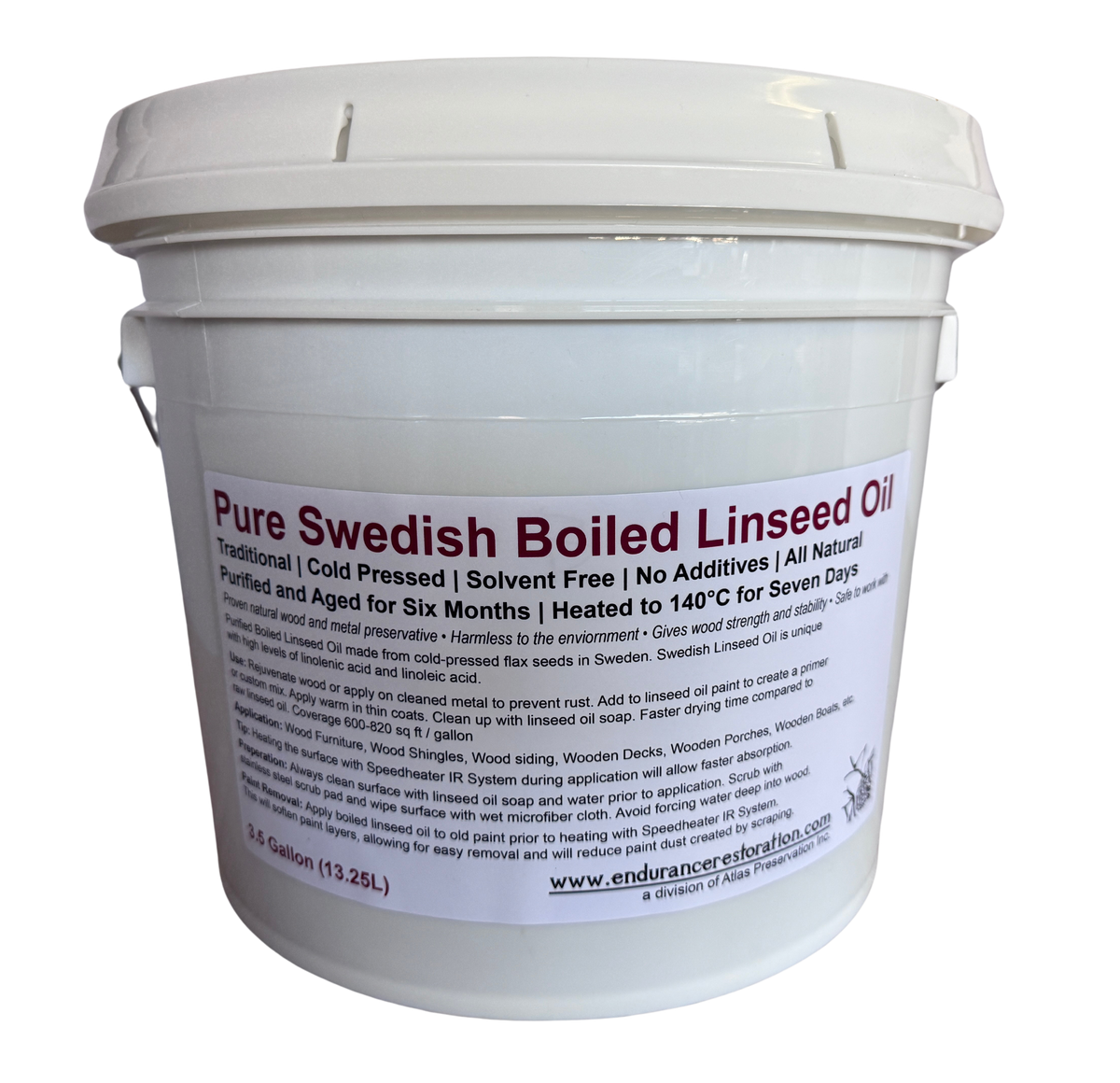 Pure Swedish Boiled Linseed Oil-Atlas Preservation-Atlas Preservation