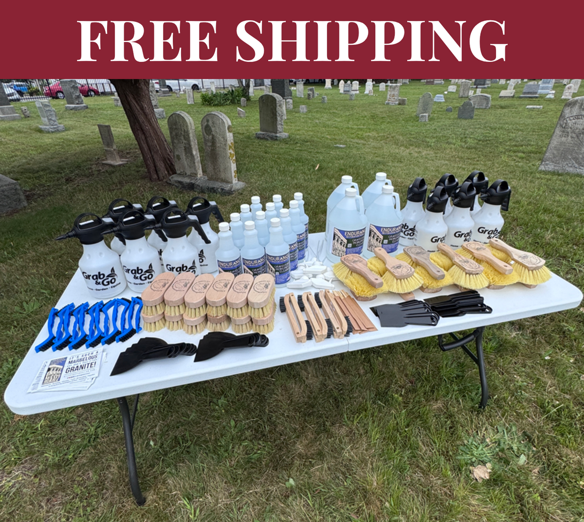 Gravestone & Monument Cleaning - Event Set