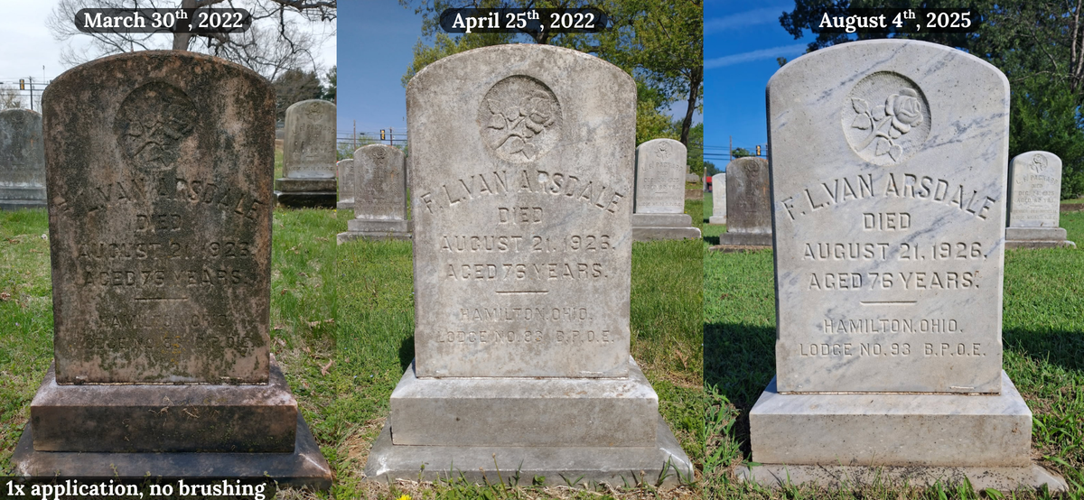 Gravestone & Monument Cleaner