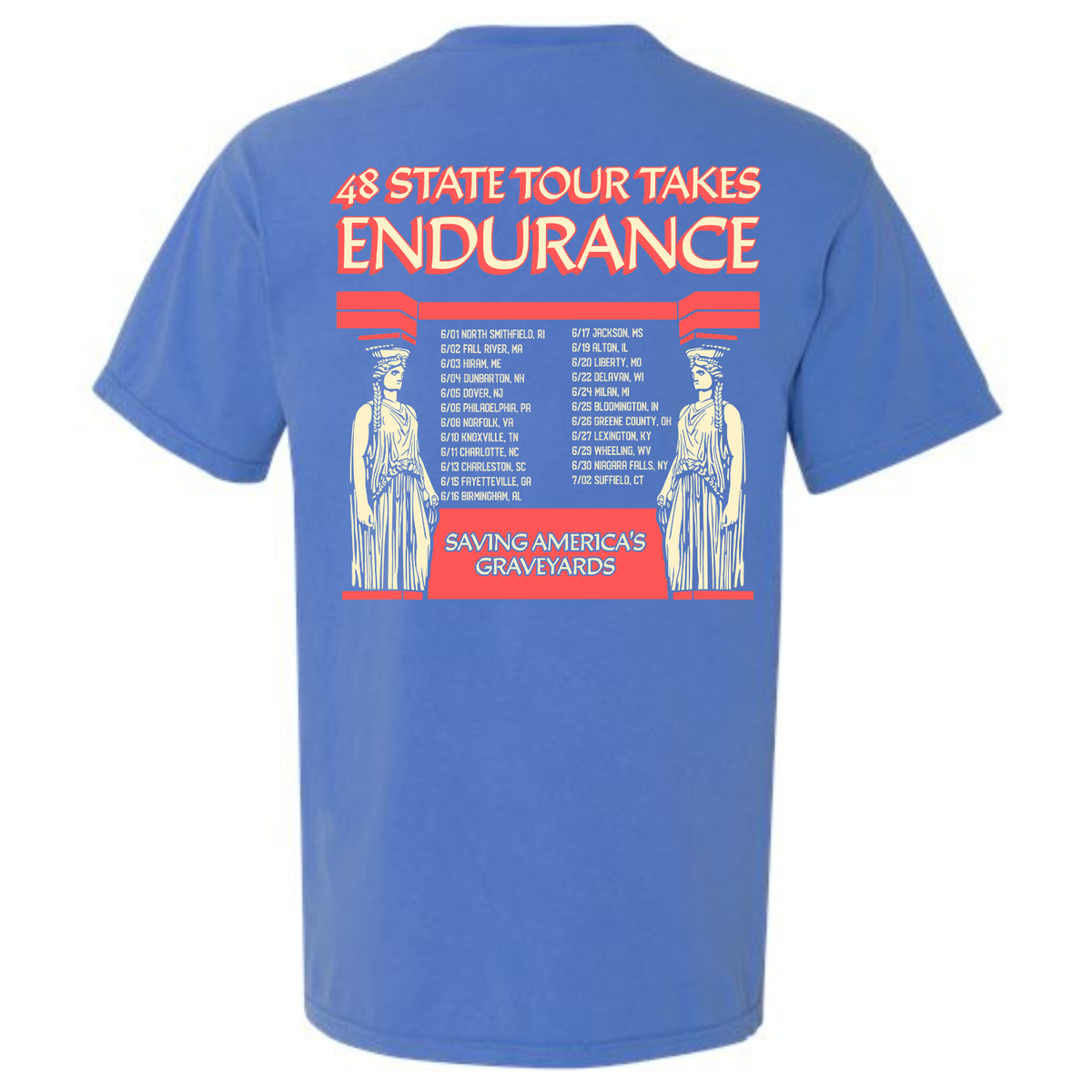 48 State Tour Takes Endurance Tee
