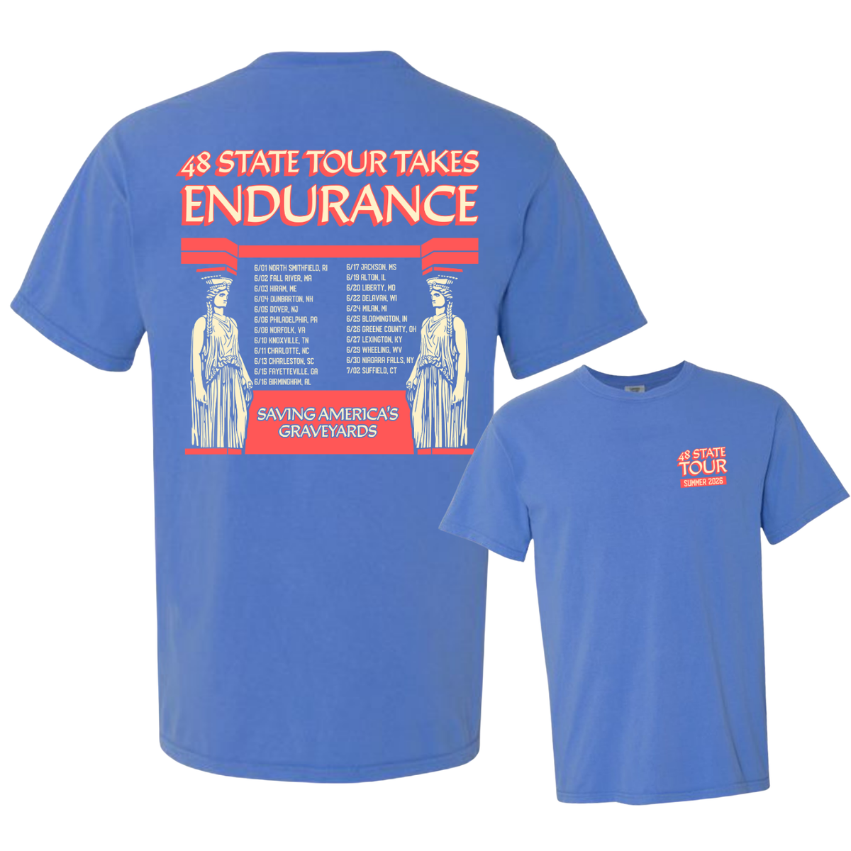 48 State Tour Takes Endurance Tee