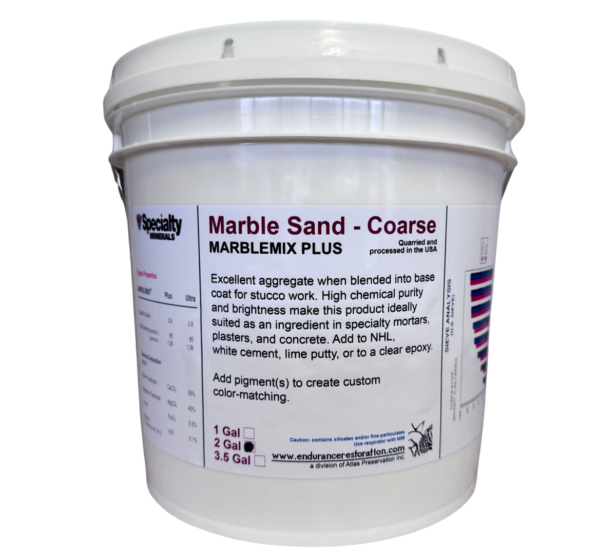 Marble Sand - Coarse-Endurance Restoration Products-Atlas Preservation
