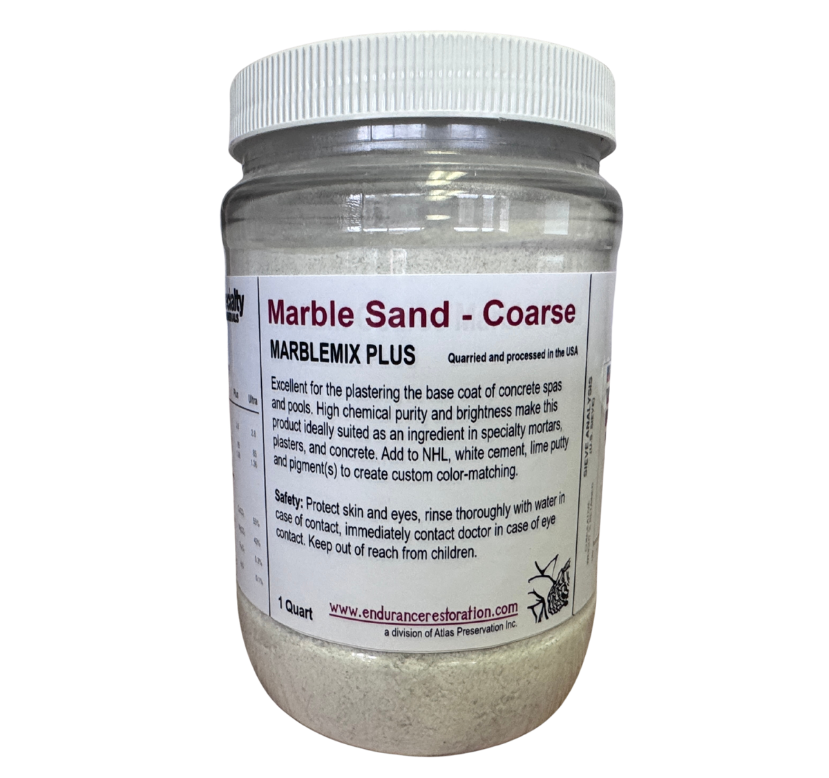 Marble Sand - Coarse-Endurance Restoration Products-Atlas Preservation