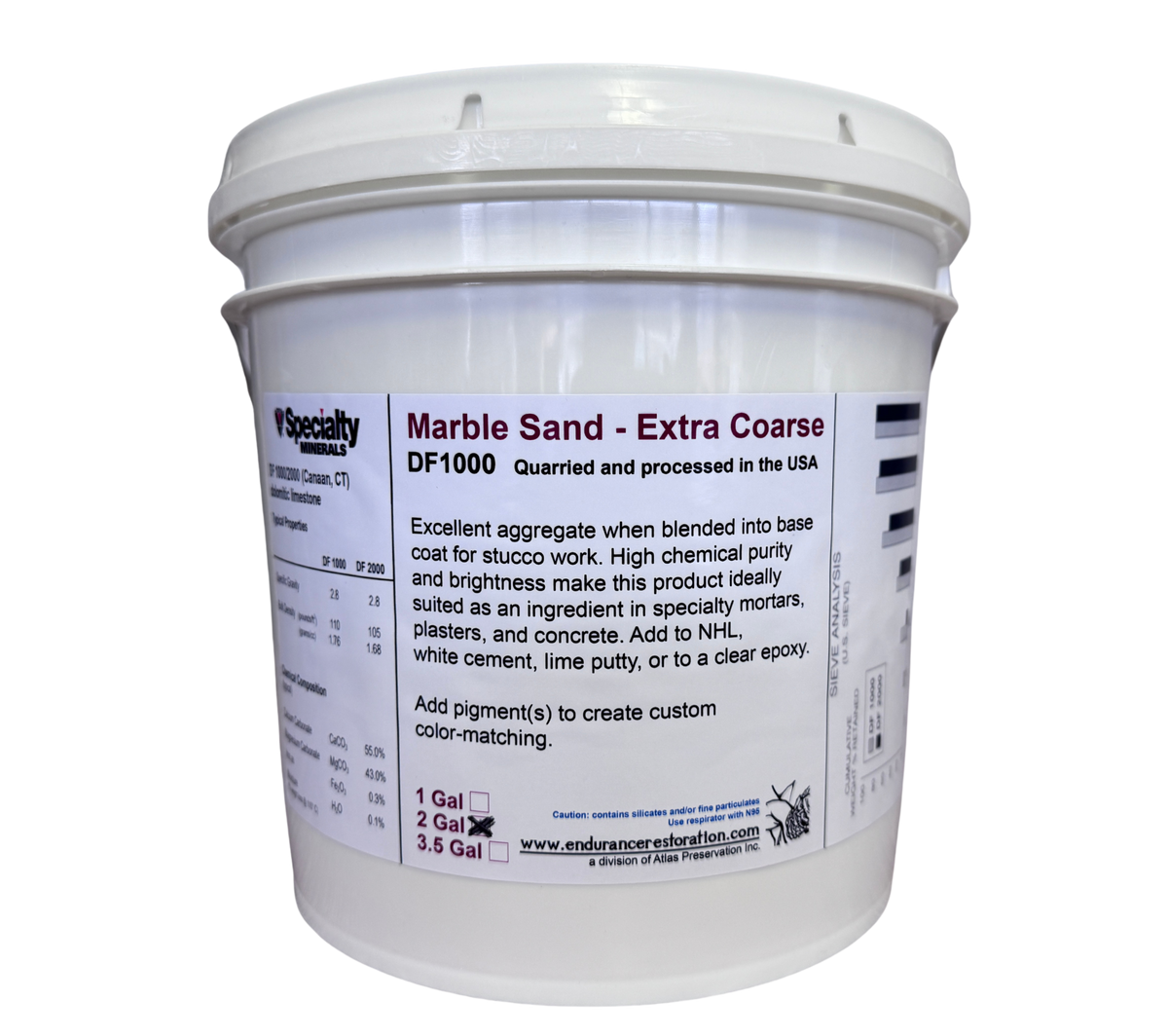Marble Sand - Extra Coarse-Endurance Restoration Products-Atlas Preservation