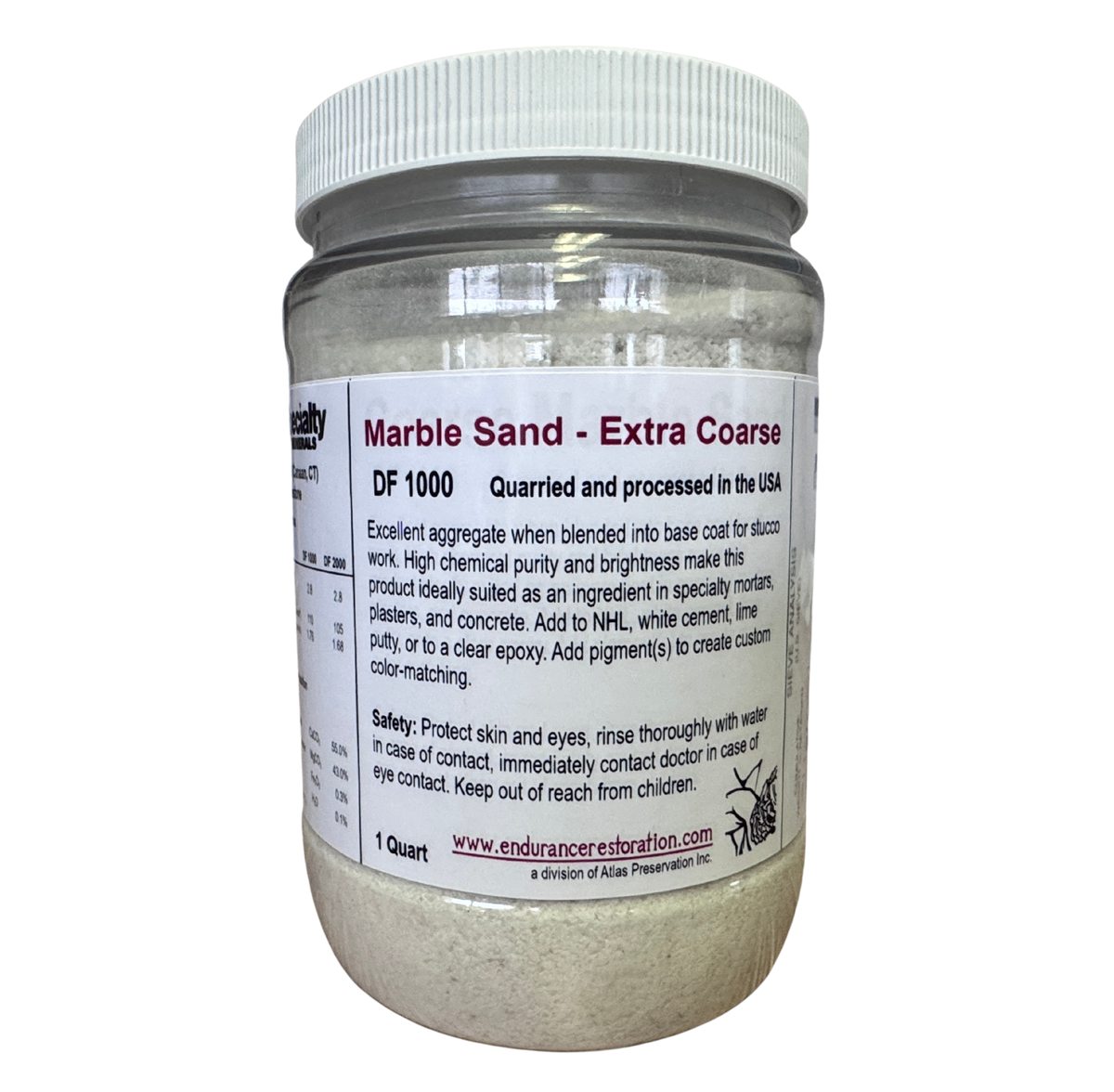 Marble Sand - Extra Coarse-Endurance Restoration Products-Atlas Preservation