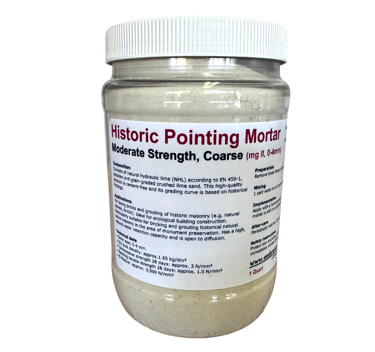 Historic Pointing Mortar - Moderate Strength, Coarse-Otterbein-Atlas Preservation