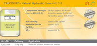 Natural Hydraulic Lime FULL PALLET (40 bags)-Otterbein-Atlas Preservation