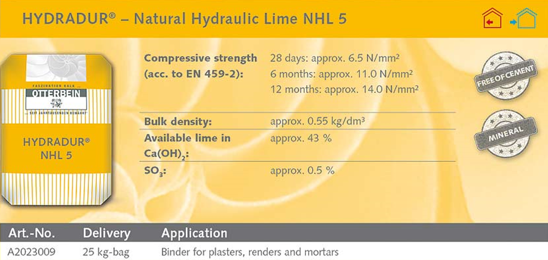 Natural Hydraulic Lime 5.0-Otterbein-Atlas Preservation