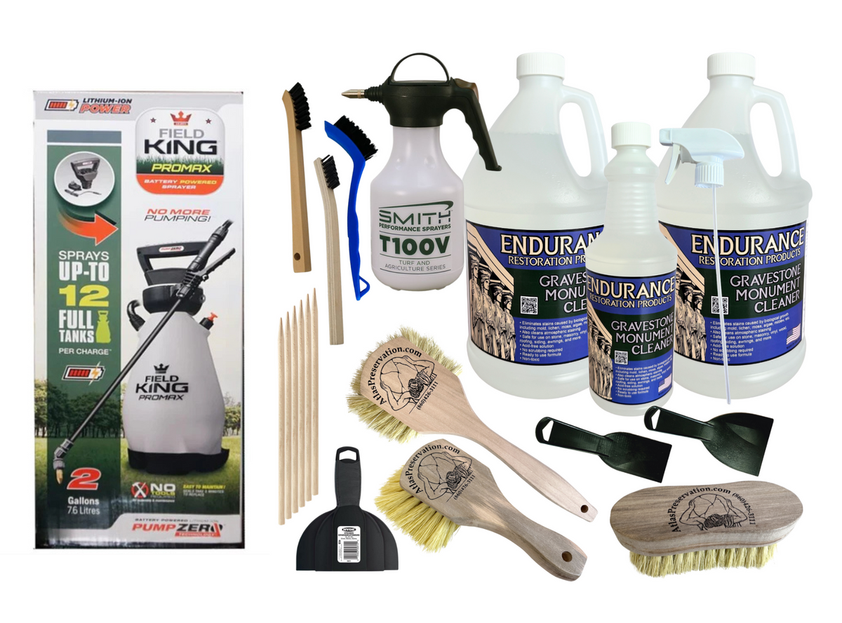 Gravestone & Monument Cleaning - Pro Set