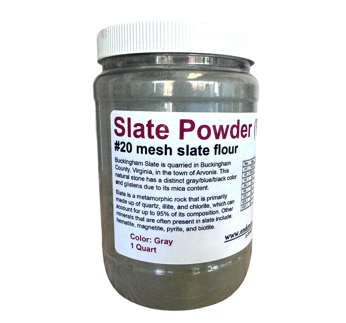 Slate Powder - Fine-Endurance Restoration Products-Atlas Preservation