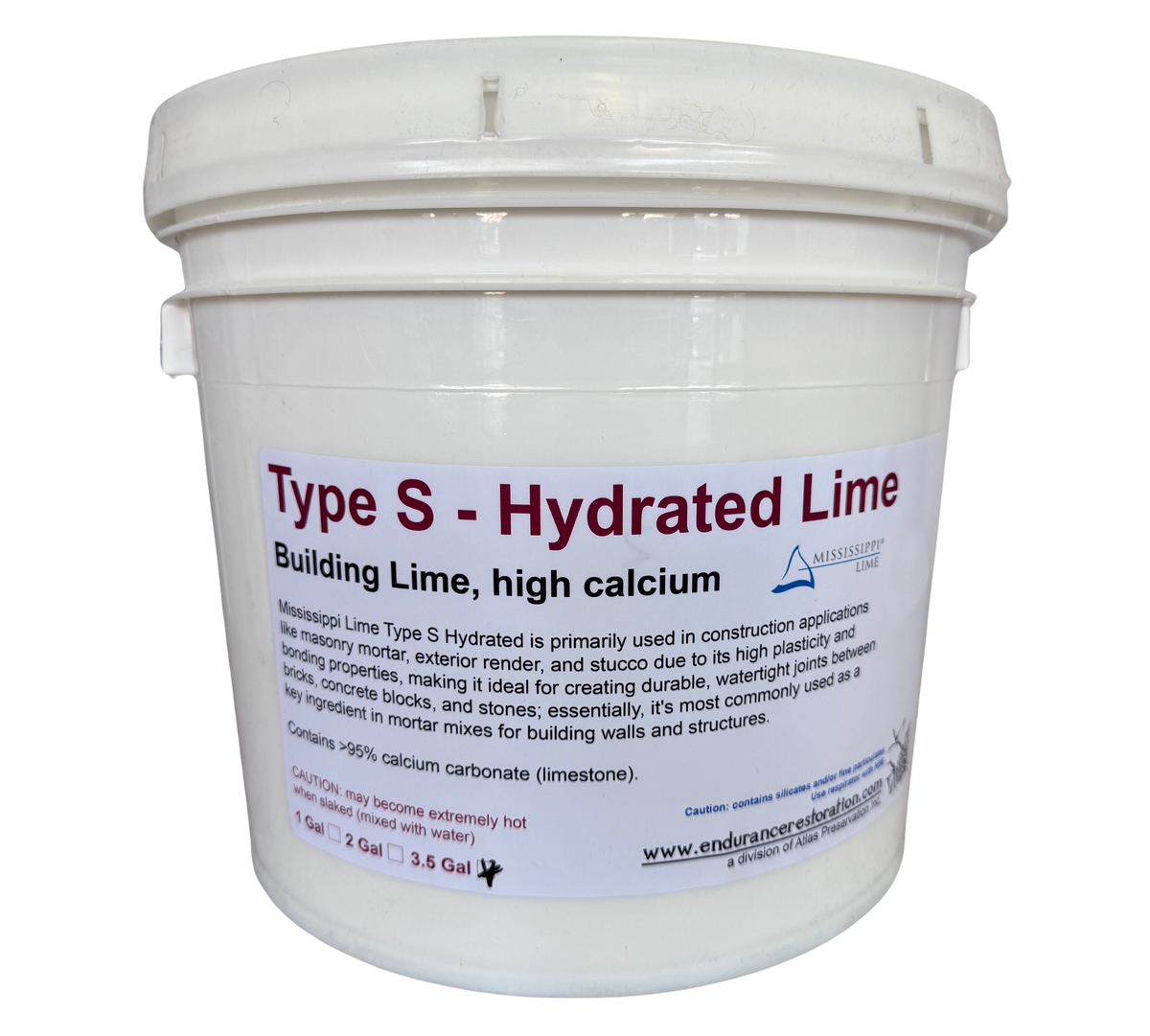Type S - Hydrated Lime-Endurance Restoration Products-Atlas Preservation